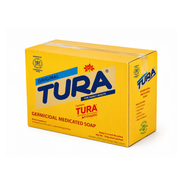 1000216704 (3) Tura Original Germicidal Medicated Soap 65g x 3 x 48