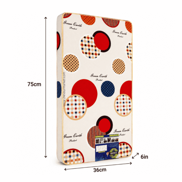 Green Earth Semi-Orthopedic Mattress  6ft x 3ft x 6in