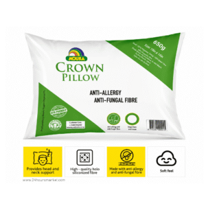 1000226470 Mouka Crown Pillow 650g 19in x 14in
