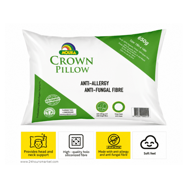1000226470 Mouka Crown Pillow 650g 19in x 14in