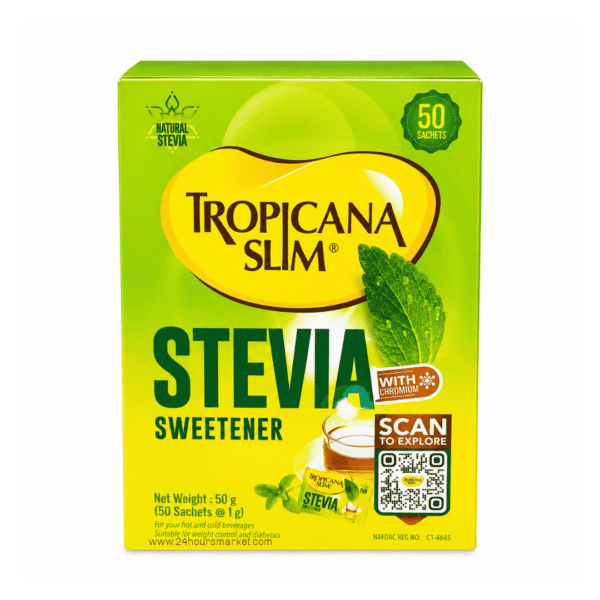 Tropicana Slim Stevia Sweetener 50 Sachets