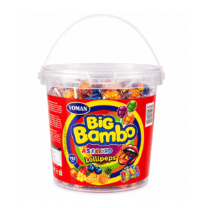 Yoman Big Bombo Assorted Lollipops 110pcs