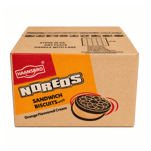 HaanSbro Noreos Orange Flavoured Cream Biscuits 28g x 24