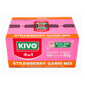 Kivo 4-in-1 Strawberry Garri Mix 40 x 85g