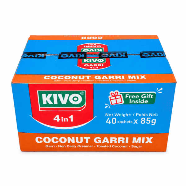 Kivo 4-in-1 Coconut Garri Mix 40 x 85g