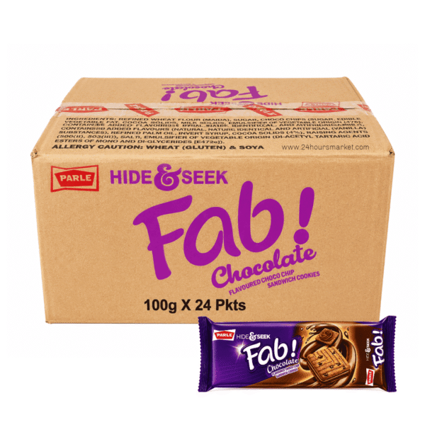 Hide & Seek Fab Chocolate Biscuit 100g x 24