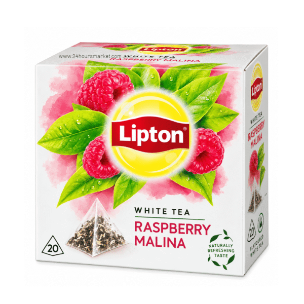 Lipton Raspberry Flavoured White Tea 20 Pyramid Teabags