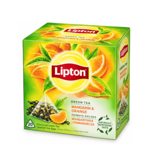 Lipton Mandarin & Orange Flavoured Green Tea 20 Pyramid Teabags