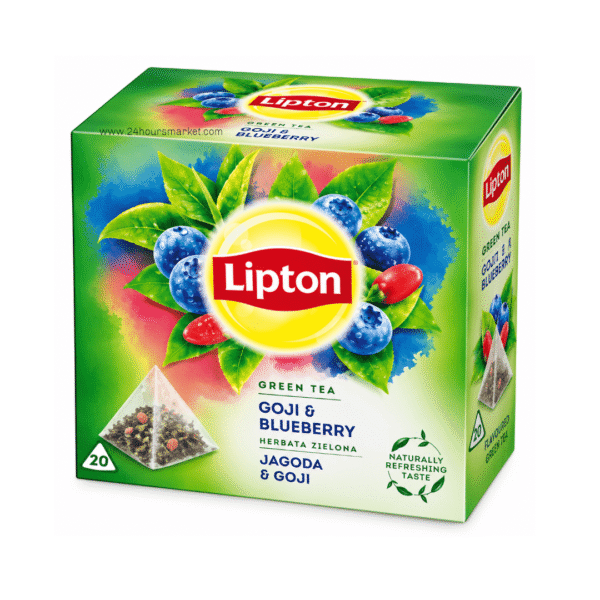 Lipton Goji & Blueberry Flavoured Green Tea (20 Pyramid Teabags)