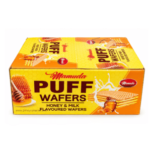 Mamuda Puff Wafers Honey & Milk Flavoured 100g x6