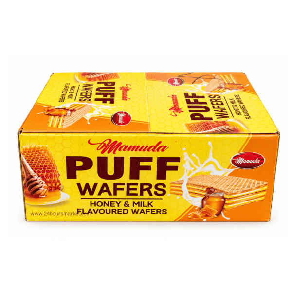 Mamuda Puff Wafers Honey & Milk Flavoured 100g x6