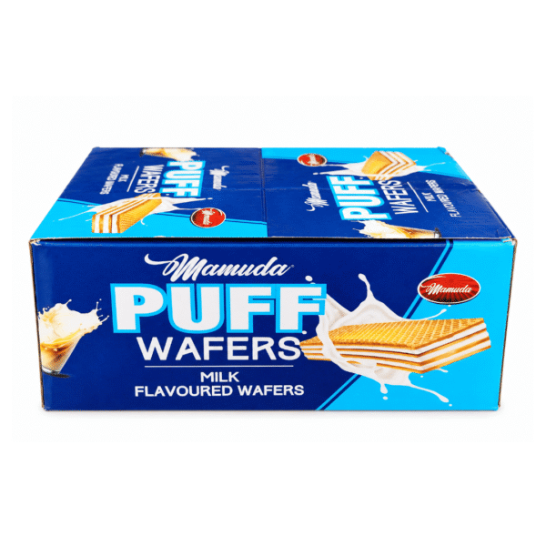 Mamuda Puff Wafers Milk Flavoured 100g x 6