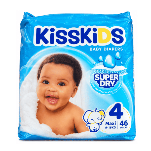Kisskids Baby Diaper 4 Maxi 46pcs 9–16kg